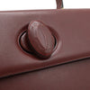 Secondhand Cartier Must line Burgundy Leather Bag