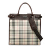 Burberry House Check Canvas Convertible Tote Secondhand