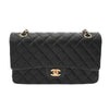 Secondhand Chanel Timeless Black Leather Bag