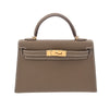 Secondhand Hermès Kelly Grey Leather Bag