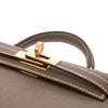 Secondhand Hermès Kelly Grey Leather Bag