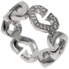 Secondhand Cartier C heart Silver White Gold Jewelry