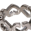 Secondhand Cartier C heart Silver White Gold Jewelry