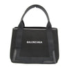 Secondhand Balenciaga Navy Black Canvas, Leather Bag
