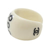 Secondhand Chanel Coco Mark White Plastic Jewelry