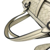 Secondhand Bottega Veneta Tambouras White Leather Bag