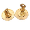 Hermès Gold Plated Horn Sellier Clip On Earrings Secondhand