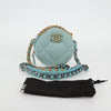 Secondhand Chanel Ronde Blue Canvas Bag