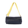 Secondhand Prada Spring/Summer 2001 Black and Yellow Leather Shoulder Bag - '00s