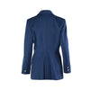 second hand State of Claude Montana Vintage Navy Blue Double-Breasted Skirt Suit- '80s