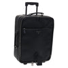 Secondhand Prada Triangle Logo Black Leather Bag