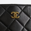 Secondhand Chanel Shopping Black Leather Bag