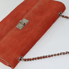 Secondhand Chanel Chocolate bar Red Suede Bag