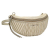 Secondhand Miu Matelassé Gold Leather Bag