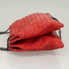 Secondhand Bottega Veneta Intrecciato Red Leather Bag
