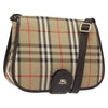 Secondhand Burberry Nova Check Beige Canvas Bag