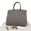 Secondhand Hermès Birkin 30 Gray Leather Bag