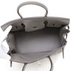 Secondhand Hermès Birkin 30 Gray Leather Bag