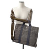 Secondhand Hermès Herline Grey Canvas Bag