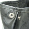 Secondhand Gucci imprime Black Leather Bag