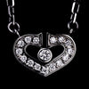 Secondhand Cartier C heart Silver White Gold Jewelry