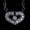 Secondhand Cartier C heart Silver White Gold Jewelry