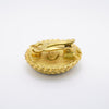 Secondhand Chanel Coco Mark Brown Gold Plated Jewelry