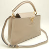 Secondhand Louis Vuitton Capucines Beige Leather Bag