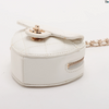 Chanel CC in Love Heart Chain Necklace Zip Coin Purse Quilted Lambskin