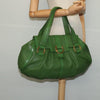 Secondhand Bulgari Chandra Green Leather Bag