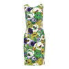 Secondhand Blumarine Green Sleeveless Floral Dress - '10s