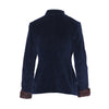 Secondhand Blumarine Navy Velvet Skirt Suit With Fur Cuffs