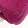 Secondhand Chanel Coco Mark Purple Suede Bag