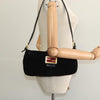 Secondhand Fendi Mamma Baguette Black Suede Bag