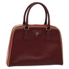 Secondhand Prada Saffiano Red Leather Bag