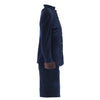 Secondhand Blumarine Navy Velvet Skirt Suit With Fur Cuffs - '00s
