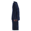 Secondhand Blumarine Navy Velvet Skirt Suit With Fur Cuffs