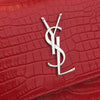 Saint Laurent Medium Croc Embossed Leather Sunset Crossbody Secondhand