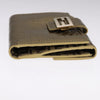 Secondhand Fendi Zucchino Gold Patent Leather Accessories