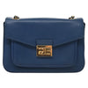 Secondhand Fendi Bebaguette Blue Leather Bag
