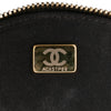 Chanel Quilted Lambskin Oval Logo Chain Top Handle Round Clutch on Chain Secondhand