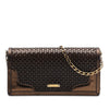 Burberry Metallic Woven Calfskin and Suede Flap Secondhand