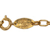 Chanel CC Gold Plated Lion Head Station Chain Long Necklace Secondhand