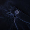 Secondhand Blumarine Navy Velvet Skirt Suit With Fur Cuffs