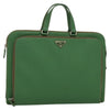 Secondhand Prada Saffiano Green Leather Bag