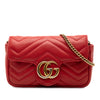 Secondhand Gucci Mini GG Marmont Matelasse Leather Flap Crossbody