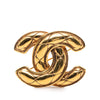 Chanel CC Quilted Gold Plated Brooch Secondhand