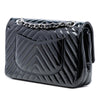 Chanel Medium Classic Chevron Patent Double Flap Secondhand