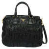 Secondhand Prada Gaufre Black Leather Bag