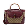 Gucci Medium GG Canvas New Bamboo Tassel Tote Secondhand